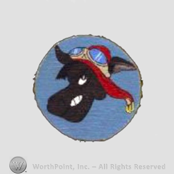 WWII US Army Air Force Numbered Units patch : 388th Bomb Squadron, 312th Bomb Group, 5th Air Force.