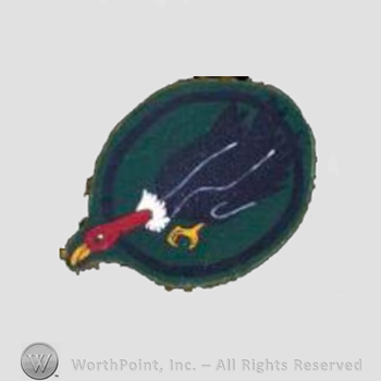 WWII US Army Air Force Numbered Units patch : 398th Fighter Squadron, 369th Fighter Group.