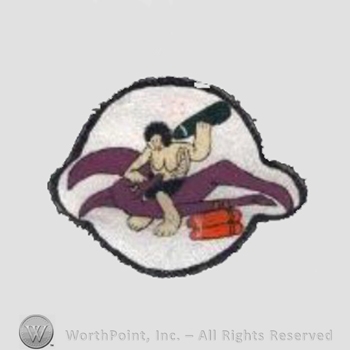WWII US Army Air Force Numbered Units patch : 407th Bomb Squadron, 92nd Bomb Group.