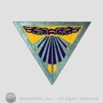 WWII US Army Air Force Numbered Units patch : 408th Bomb Squadron, 22nd Bomb Group, 5th Air Force.