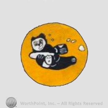 WWII US Army Air Force Numbered Units patch : 409th Bomb Squadron, 93rd Bomb Group, 8th Air Force.