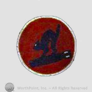 WWII US Army Air Force Numbered Units patch : 413th Bomb Squadron, 96th Bomb Group, 8th Air Force.