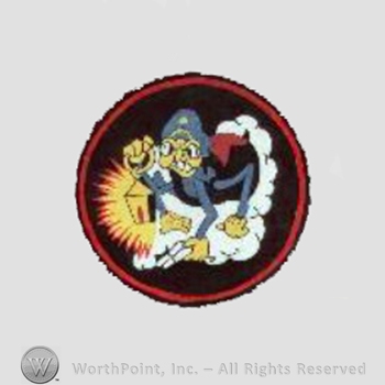 WWII US Army Air Force Numbered Units patch : 419th Night Fighter Squadron, 18th Fighter Group.