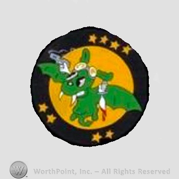WWII US Army Air Force Numbered Units patch : 422nd Night Fighter Squadron, 9th Air Force.