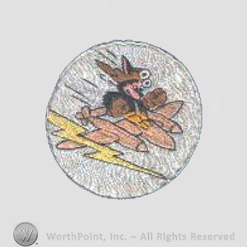 WWII US Army Air Force Numbered Units patch : 428th Fighter Squadron, 474th Fighter Group, 9th Air Force.