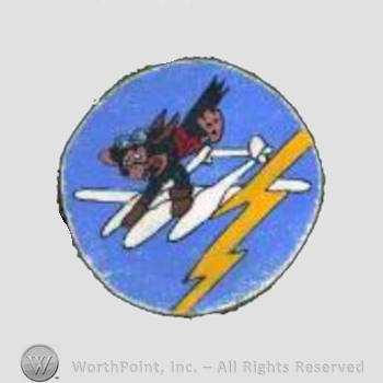 WWII US Army Air Force Numbered Units patch : 429th Fighter Squadron, 474th Fighter Group, 9th Air Force.