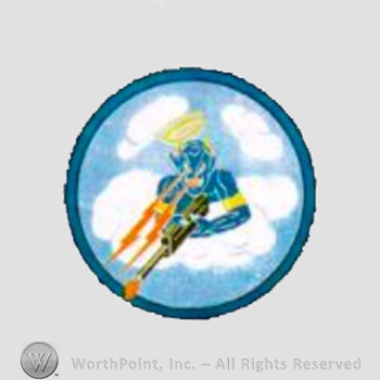 WWII US Army Air Force Numbered Units patch : 433rd Fighter Squadron, 475th Fighter Group, 5th Air Force.