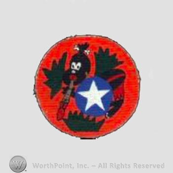 WWII US Army Air Force Numbered Units patch : 443rd Bomb Squadron, 320th Bombardment Group.