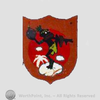 WWII US Army Air Force Numbered Units patch : 449th Bombardment  Squadron, 322nd Bomb Group, 99th Bomb Wing, 9th Air Force.