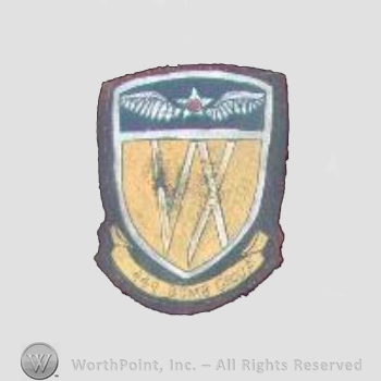 WWII US Army Air Force Numbered Units patch : 449th Bombardment Group, 15th Air Force.