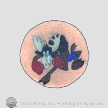 WWII US Army Air Force Numbered Units patch : 450th Bomb Squadron, 322rd Bomb Group, 99th Bomb Wing, 9th Air Force.