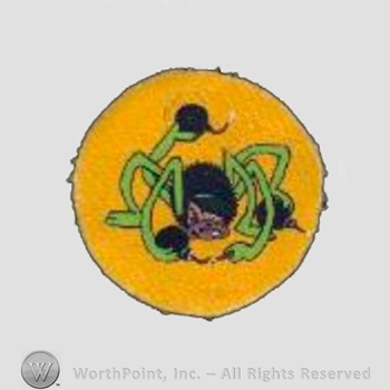 WWII US Army Air Force Numbered Units patch : 452nd Bomb Squadron, 322nd Bomb Group, 99th Bomb Wing, 9th Air Force.