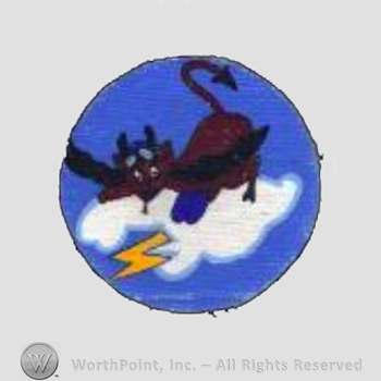 WWII US Army Air Force Numbered Units patch : 465th Bomb Squadron, 415th Bomb Group.