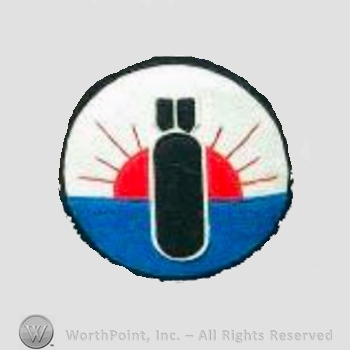 WWII US Army Air Force Numbered Units patch : 474th Bomb Squadron, 307th Bomb Group, 13th Air Force.