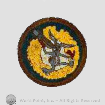 WWII US Army Air Force Numbered Units patch : 486th Bomb Squadron, 340th Bomb Group, 12th Air Force.
