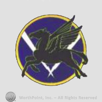 WWII US Army Air Force Numbered Units patch : 486th Fighter Squadron, 352nd Fighter Group, 8th Air Force.