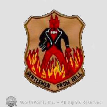 WWII US Army Air Force Numbered Units patch : 487th Bomb Group, 8th Air Force.