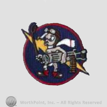WWII US Army Air Force Numbered Units patch : 487th Fighter Squadron, 352nd Fighter Group, 8th Air Force.