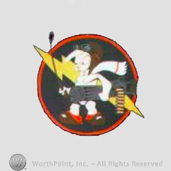 WWII US Army Air Force Numbered Units patch : 487th Fighter Squadron, 352nd Fighter Group, 8th Air Force.