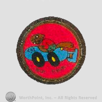 WWII US Army Air Force Numbered Units patch : 492nd Bombardment Squadron, 7th Bomb Group, 10th Air Force.