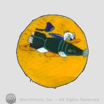 WWII US Army Air Force Numbered Units patch : 493rd Bomb Squadron, 7th Bomb Group.