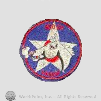 WWII US Army Air Force Numbered Units patch : 500th Bomb Squadron, 345th Bomb Group, 5th Air Force.