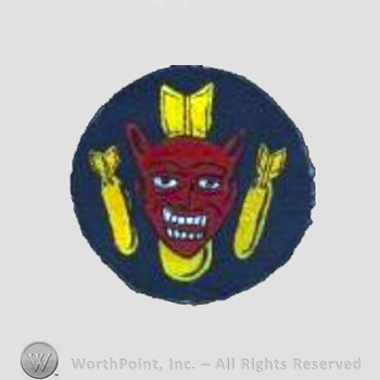 WWII US Army Air Force Numbered Units patch : 510th Bomb Squadron, 351st Bomb Group, 8th Air Force.