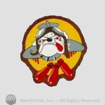 WWII US Army Air Force Numbered Units patch : 512th Fighter Squadron, 496th Fighter Group, 9th Air Force.