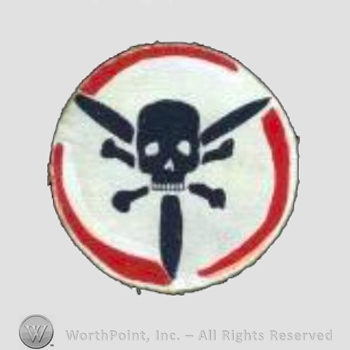WWII US Army Air Force Numbered Units patch : 512th Bomb Squadron, 376th Bomb Group, 15th Air Force.