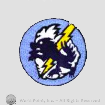 WWII US Army Air Force Numbered Units patch : 524th Fighter Squadron .