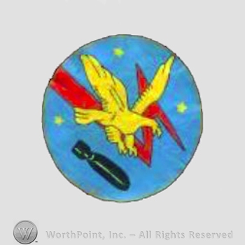 WWII US Army Air Force Numbered Units patch : 526th Bomb Squadron, 379th Bomb Group, 8th Air Force.