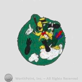 WWII US Army Air Force Numbered Units patch : 527th Bomb Squadron, 379th Bomb Group, 8th Air Force.