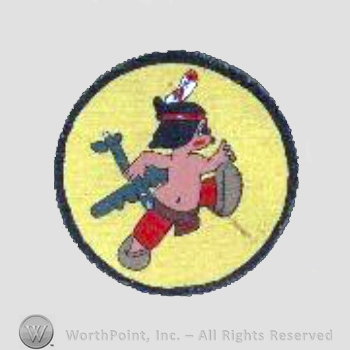 WWII US Army Air Force Numbered Units patch : 529th Bomb Squadron, 380th Bomb Group, 5th Air Force.