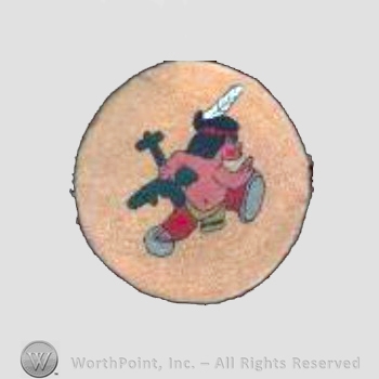 WWII US Army Air Force Numbered Units patch : 529th Bomb Squadron, 380th Bomb Group, 5th Air Force.