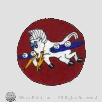 WWII US Army Air Force Numbered Units patch : 532nd Bomb Squadron, 381st Bomb Group, 8th Air Force.