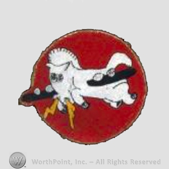 WWII US Army Air Force Numbered Units patch : 532nd Bomb Squadron, 381st Bomb Group, 8th Air Force.