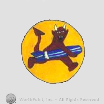 WWII US Army Air Force Numbered Units patch : 535th Bomb Squadron, 381st Bombardment Group.