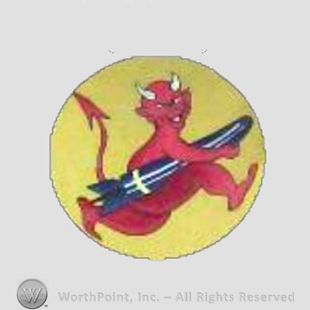 WWII US Army Air Force Numbered Units patch : 535th Bomb Squadron, 381st Bombardment Group.