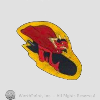 WWII US Army Air Force Numbered Units patch : 549th Bomb Squadron, 385th Bomb Group, 8th Air Force.