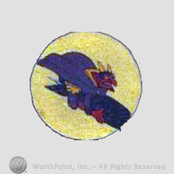 WWII US Army Air Force Numbered Units patch : 549th Bomb Squadron, 385th Bomb Group, 8th Air Force.