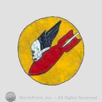 WWII US Army Air Force Numbered Units patch : 552nd Bomb Squadron, 386th Bomb Group, 9th Air Force.