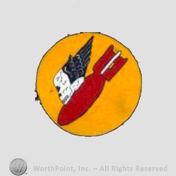 WWII US Army Air Force Numbered Units patch : 552nd Bomb Squadron, 386th Bomb Group, 9th Air Force.