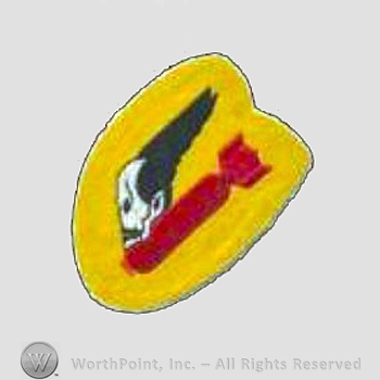 WWII US Army Air Force Numbered Units patch : 552nd Bomb Squadron, 386th Bomb Group, 9th Air Force.