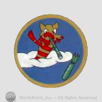 WWII US Army Air Force Numbered Units patch : 561st Bomb Squadron, 388th Bomb Group, 8th Air Force.