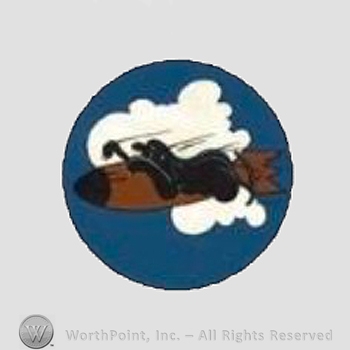 WWII US Army Air Force Numbered Units patch : 569th Bomb Squadron, 390th Bomb Group, 8th Air Force.