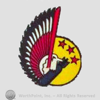 WWII US Army Air Force Numbered Units patch : 584th Bomb Squadron, 95th Bomb Wing.