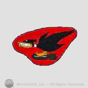 WWII US Army Air Force Numbered Units patch : 600th Bomb Squadron, 398th Bomb Group, 8th Air Force.