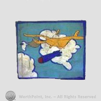 WWII US Army Air Force Numbered Units patch : 618th Bomb Squadron.