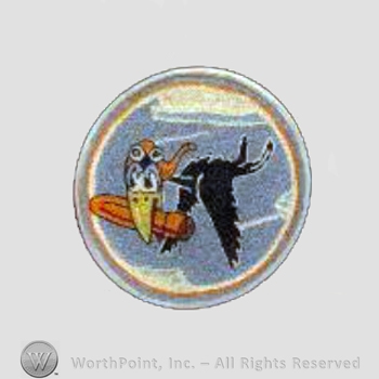 WWII US Army Air Force Numbered Units patch : 670th Bomb Squadron, 416th Bomb Group, 9th Air Force.