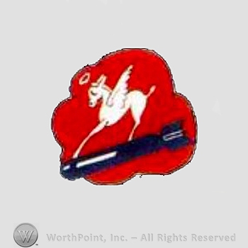 WWII US Army Air Force Numbered Units patch : 700th Bomb Squadron, 445th Bomb Group, 8th Air Force.